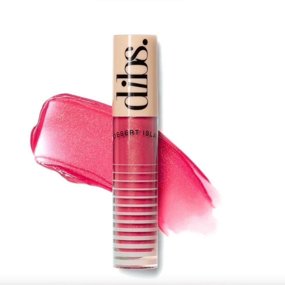 NWT Dibs Go To Glossy Balm Lip Gloss Topper - Strawberry Topper